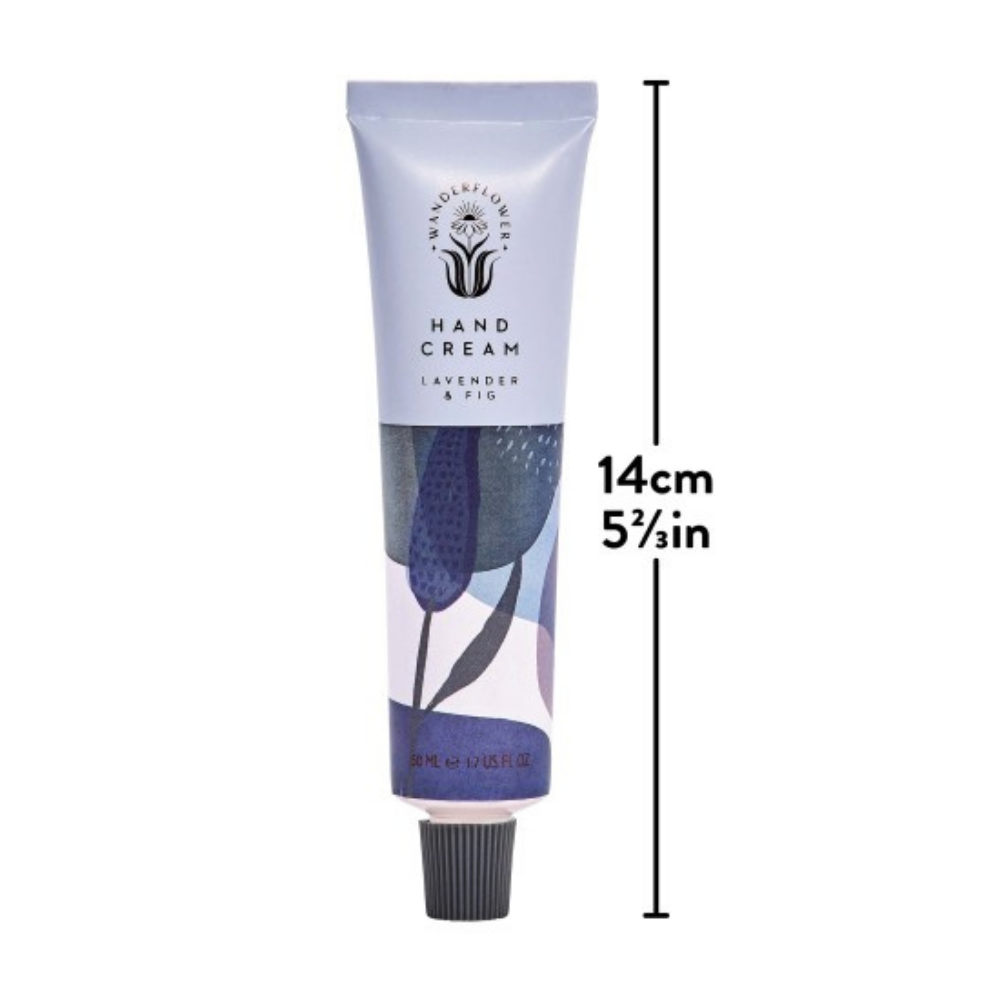 Wanderflower | Hand Cream 50ml - Lavender & Fig | Shut the Front Door