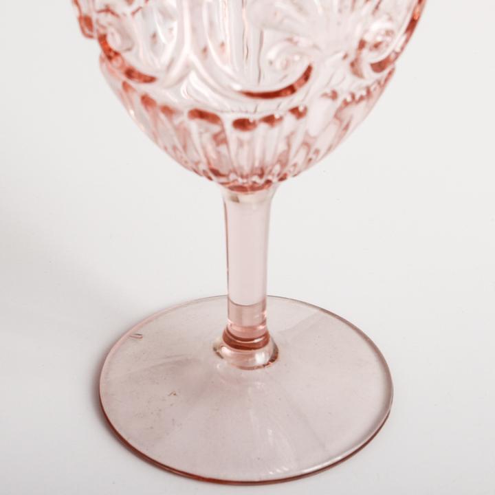 INDIGO LOVE | Flemington Acrylic Wine Glass - Pale Pink | Shut the Front Door