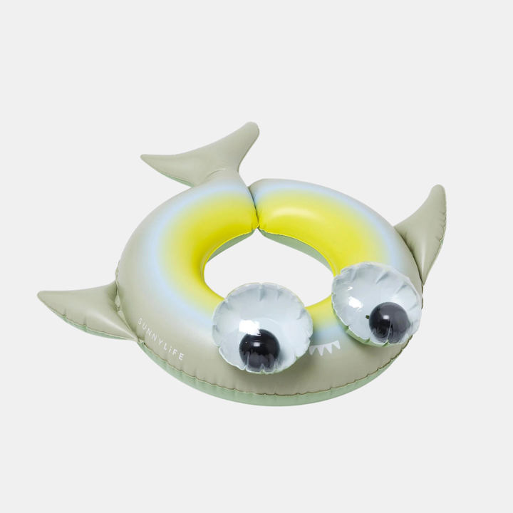 Sunnylife | Inflatable Backyard Pool Shark - Tribe Khaki | Shut the Front Door