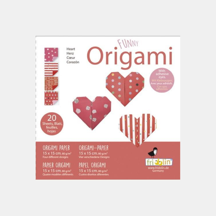 Fridolin | Origami Hearts 20 Sheets | Shut the Front Door