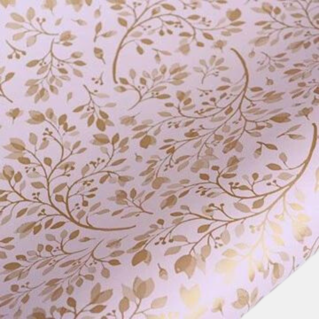 hiPP | Rollwrap Spring Blossom Gold on Pink | Shut the Front Door