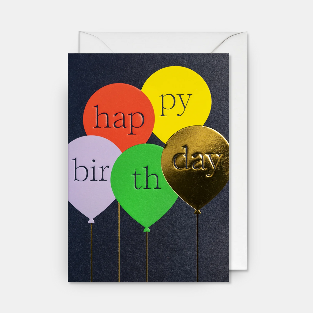 Lagom | Happy Birthday Card Balloons | Shut the Front Door