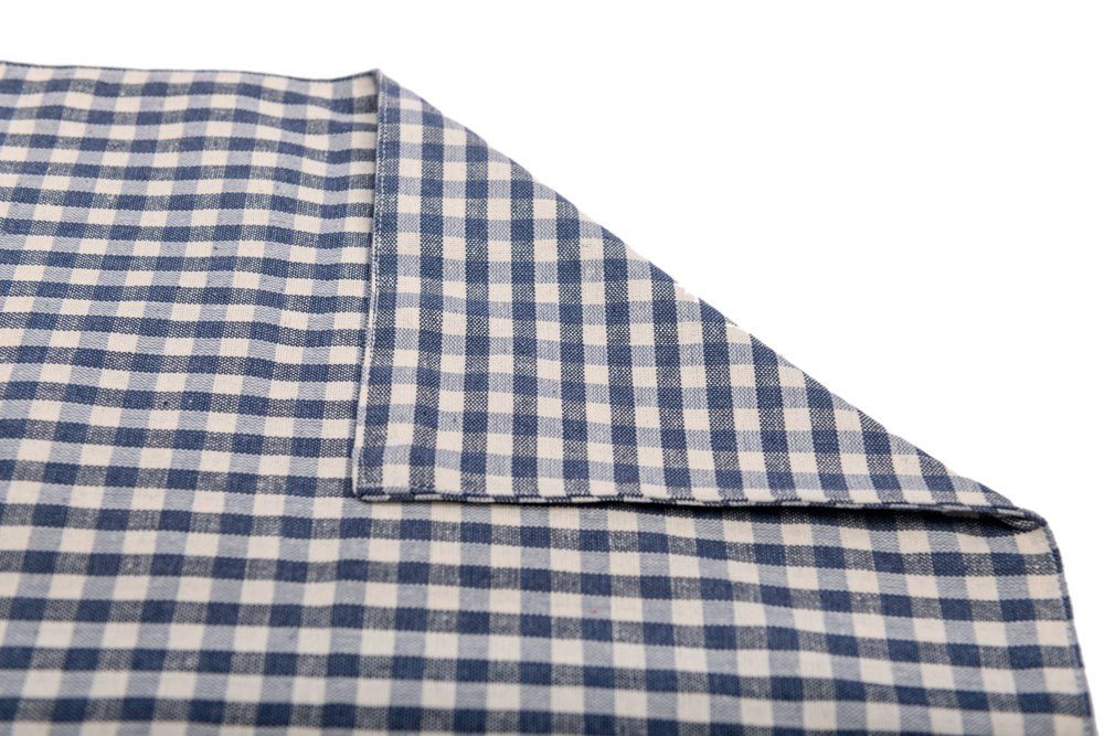 Raine & Humble | Gingham Table Runner - Blueberry | Shut the Front Door