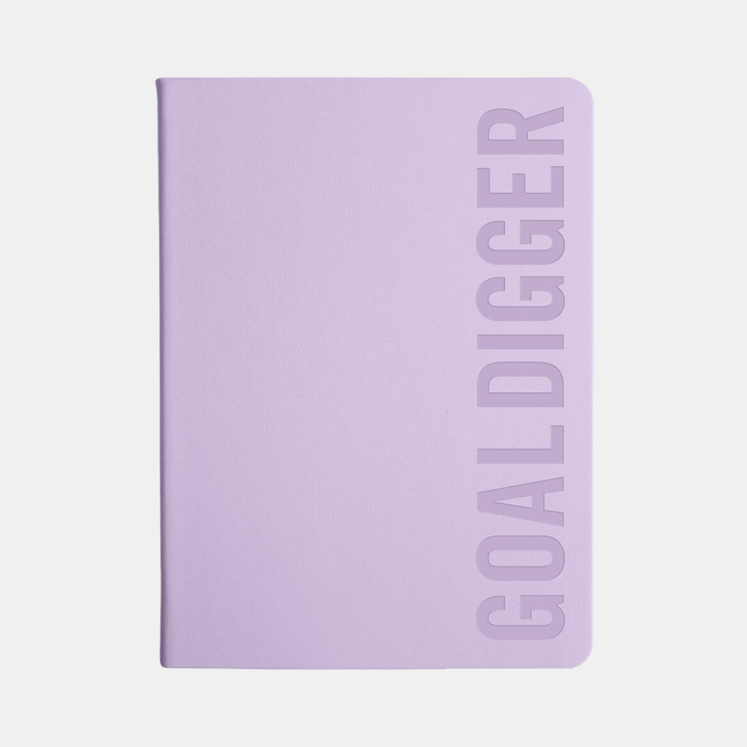 Mi Goals | 2024 Bold Goal Digger Weekly Diary - Lilac | Shut the Front Door