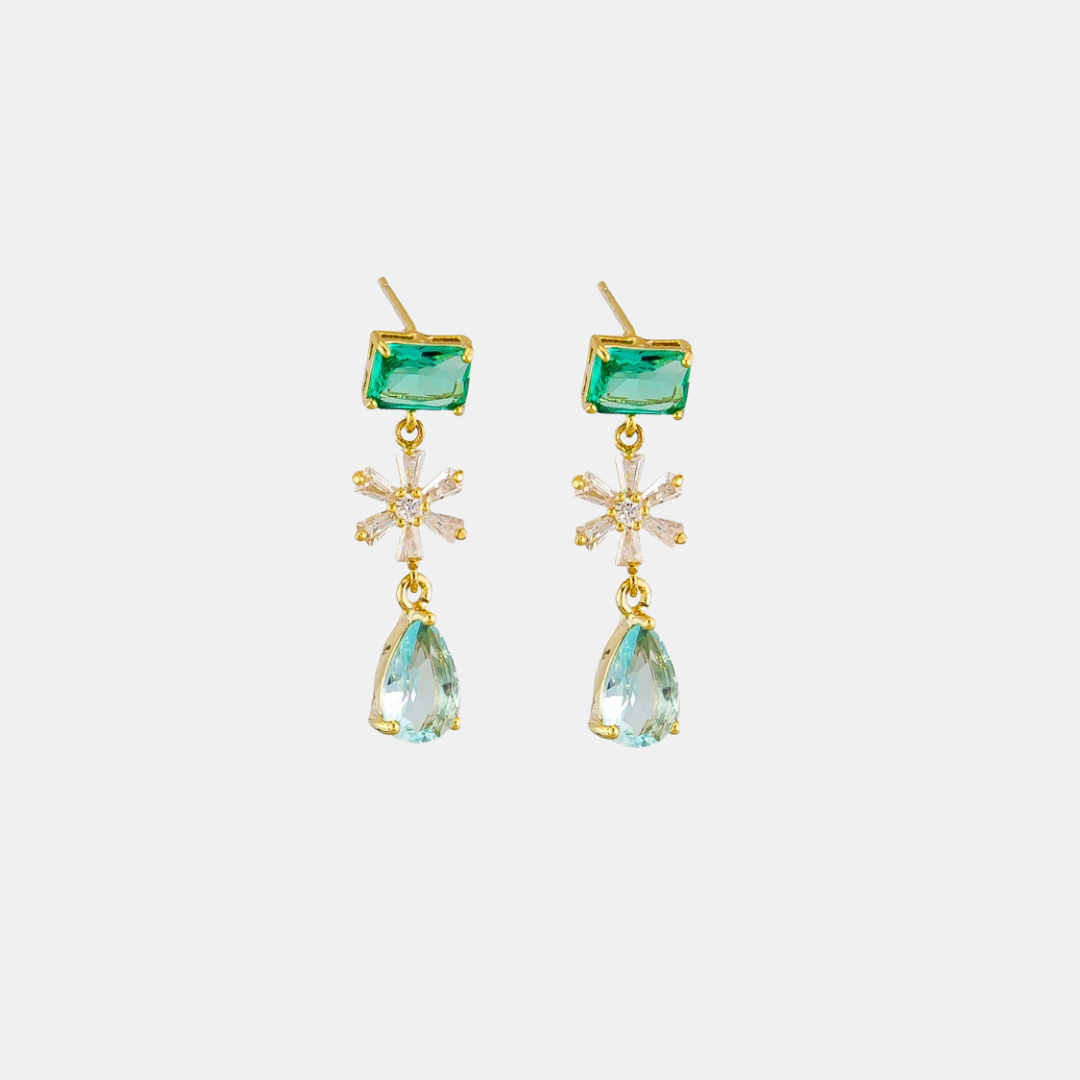 Tiger Tree | Earring Green Juliana Crystal | Shut the Front Door