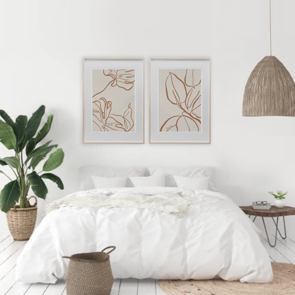 MAIKO NAGAO | Ficus Lines Print A3 Sienna *Excludes Frame* | Shut the Front Door