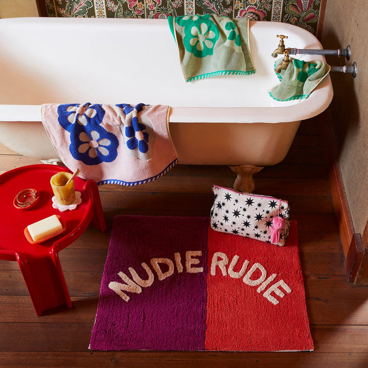 SAGE & CLARE | Tula Nudie Rudie Bath Mat - Poppy | Shut the Front Door