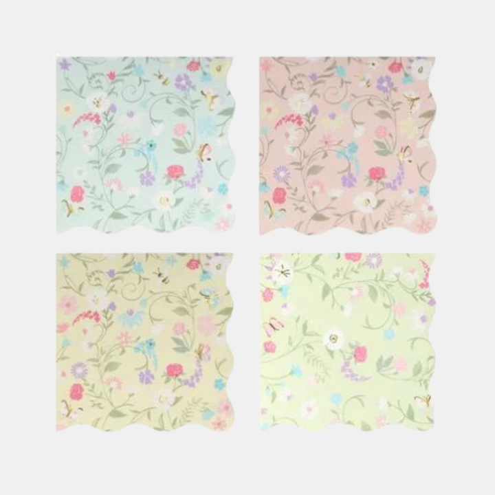 Meri Meri | Laduree Floral Small Napkins | Shut the Front Door