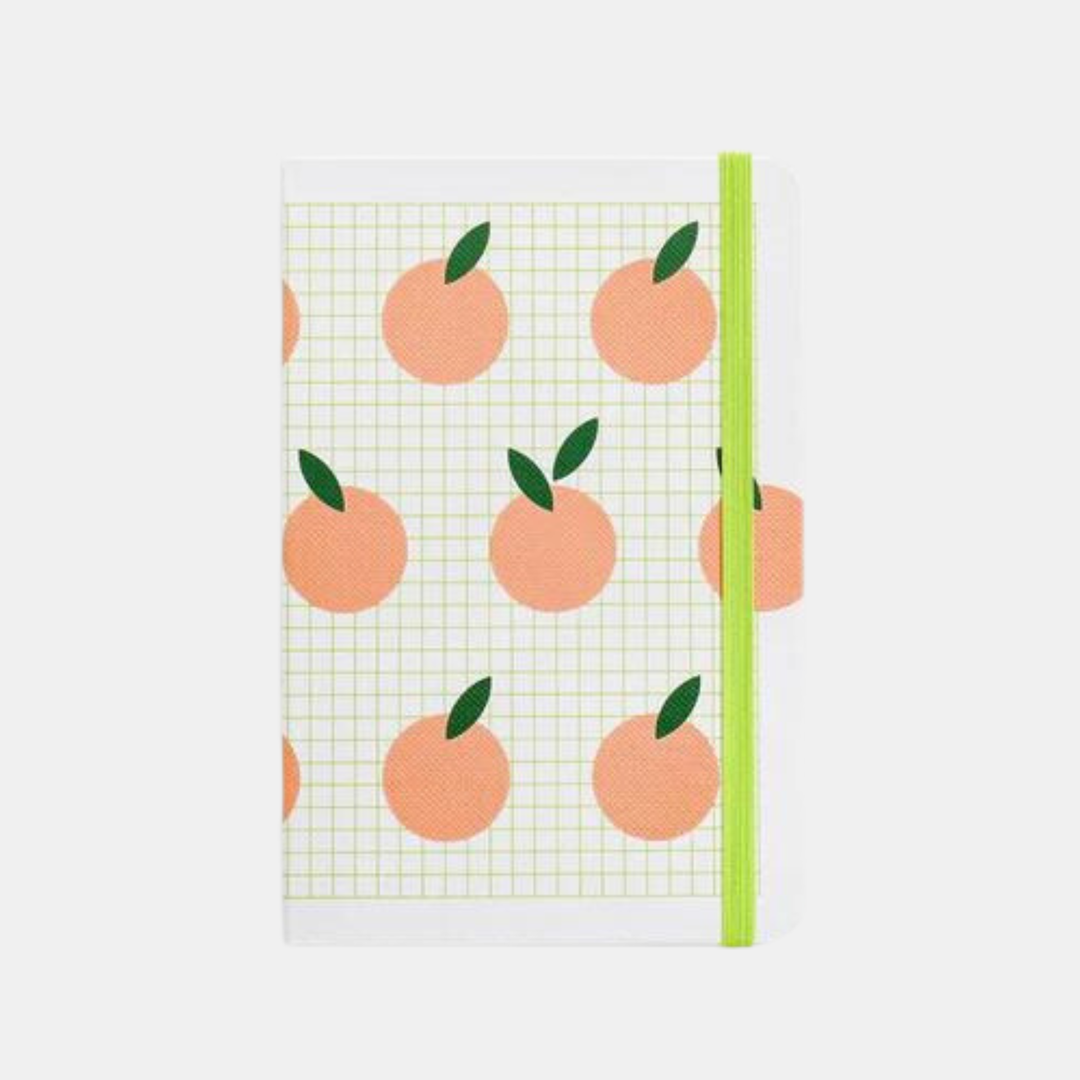 Lettuce | Notebook - Peach Grid | Shut the Front Door