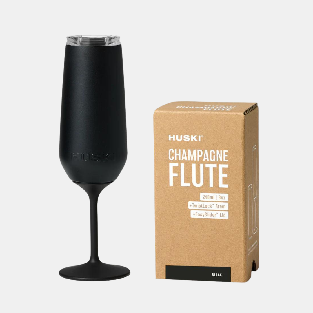 Huski | Huski Champagne Flute - Black | Shut the Front Door