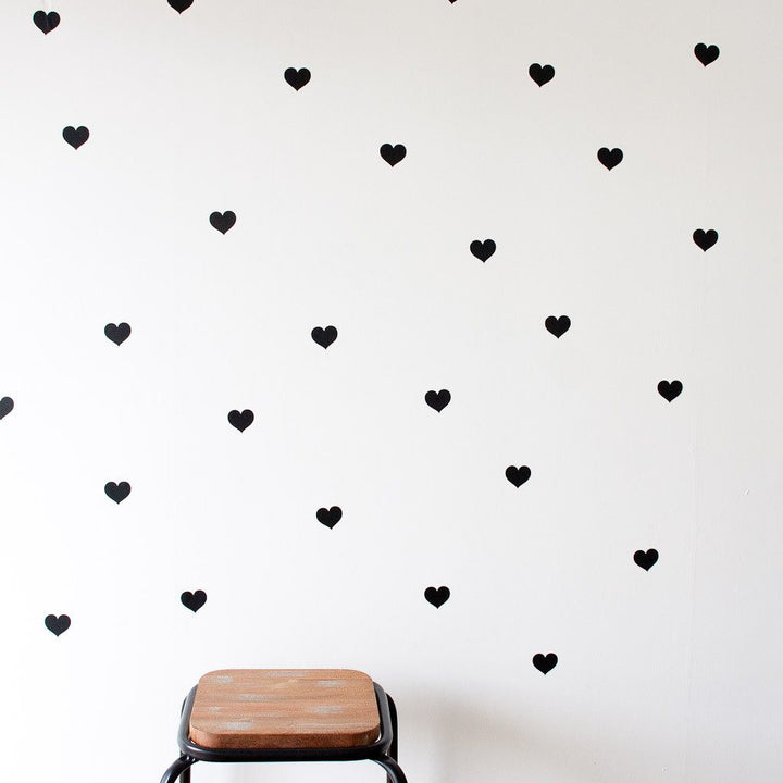 100PercentHeart | Wall Stickers Small Hearts Hot Pink | Shut the Front Door